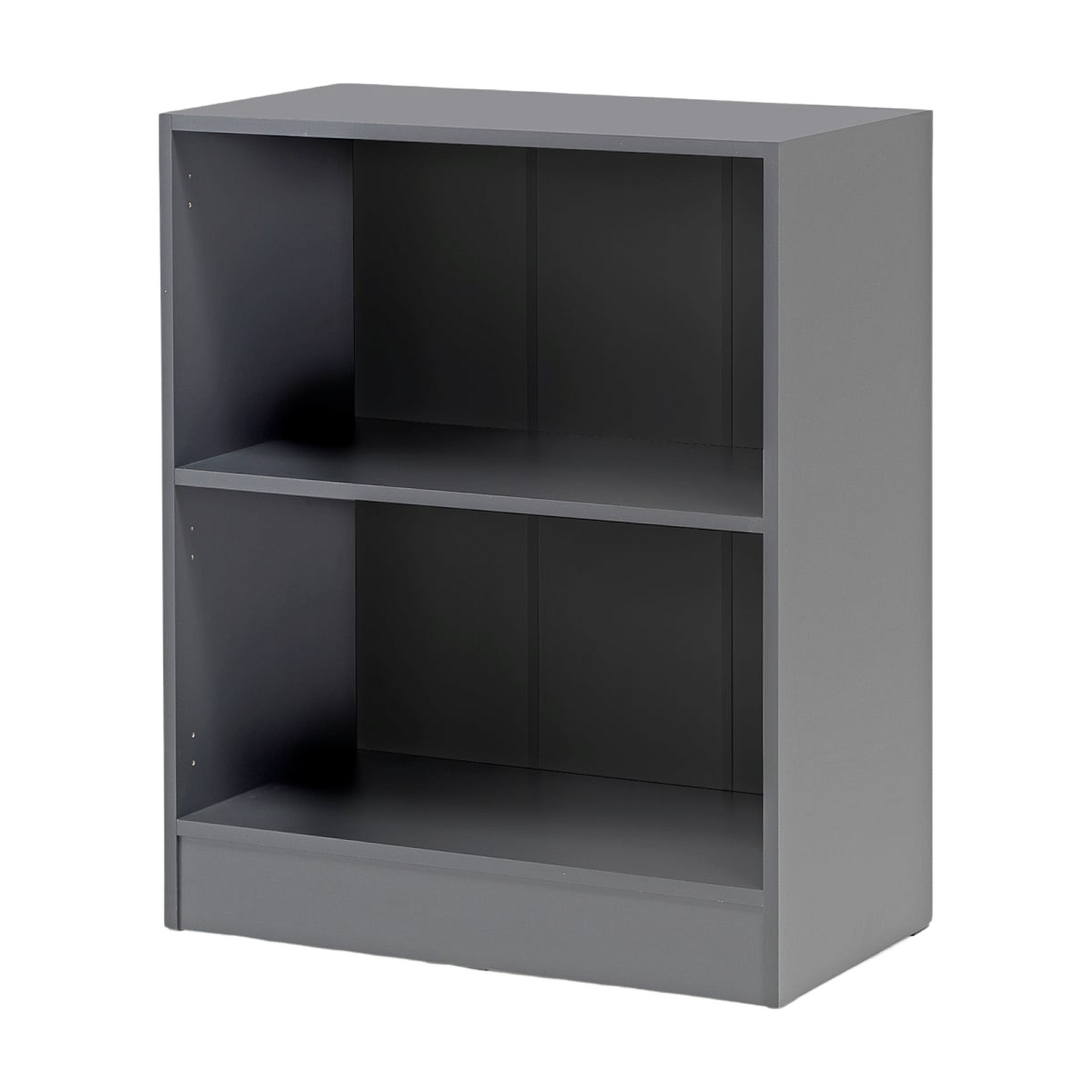 Bokhylle FLEXUS, H925 B760 D415 mm, grå laminat fra AJ Produkter