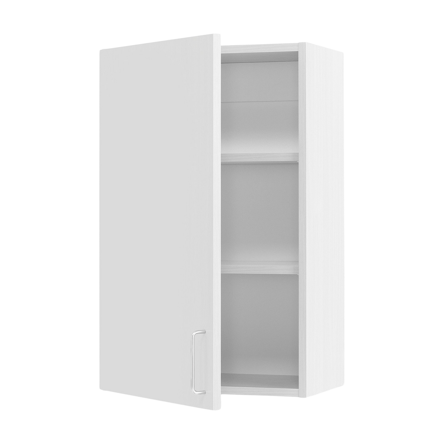 Veggskap THEO, venstrehengslet, H800 B500 D320 mm, hvit fra AJ Produkter