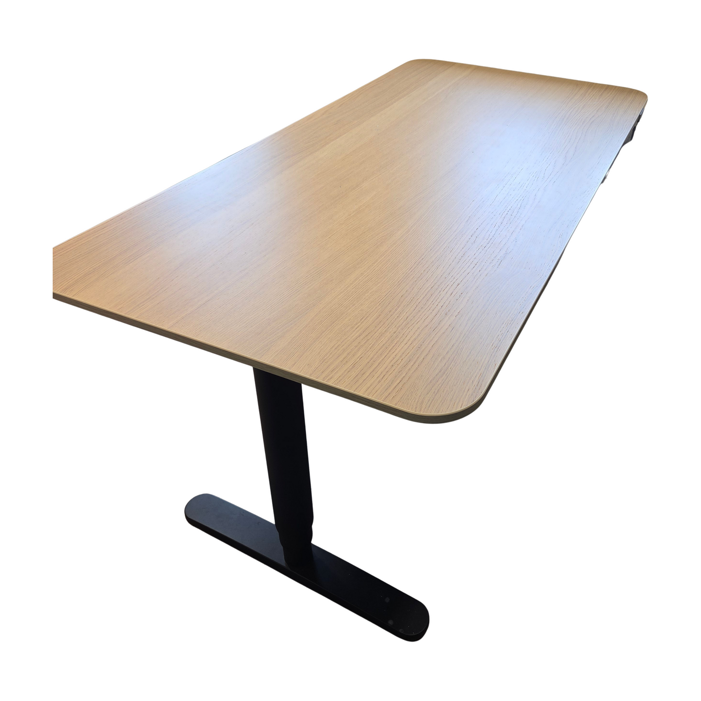 (160x80) IKEA Bekant el hev/senk i lyst tre