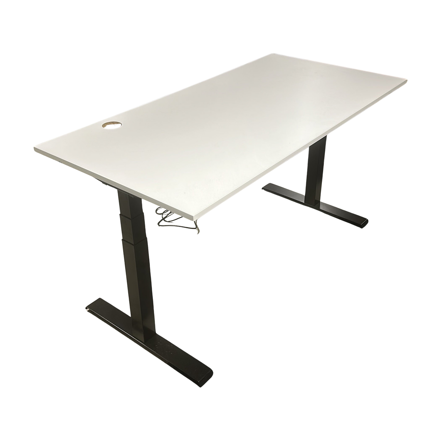 (160x80) Kinnarps skrivebord i hvit