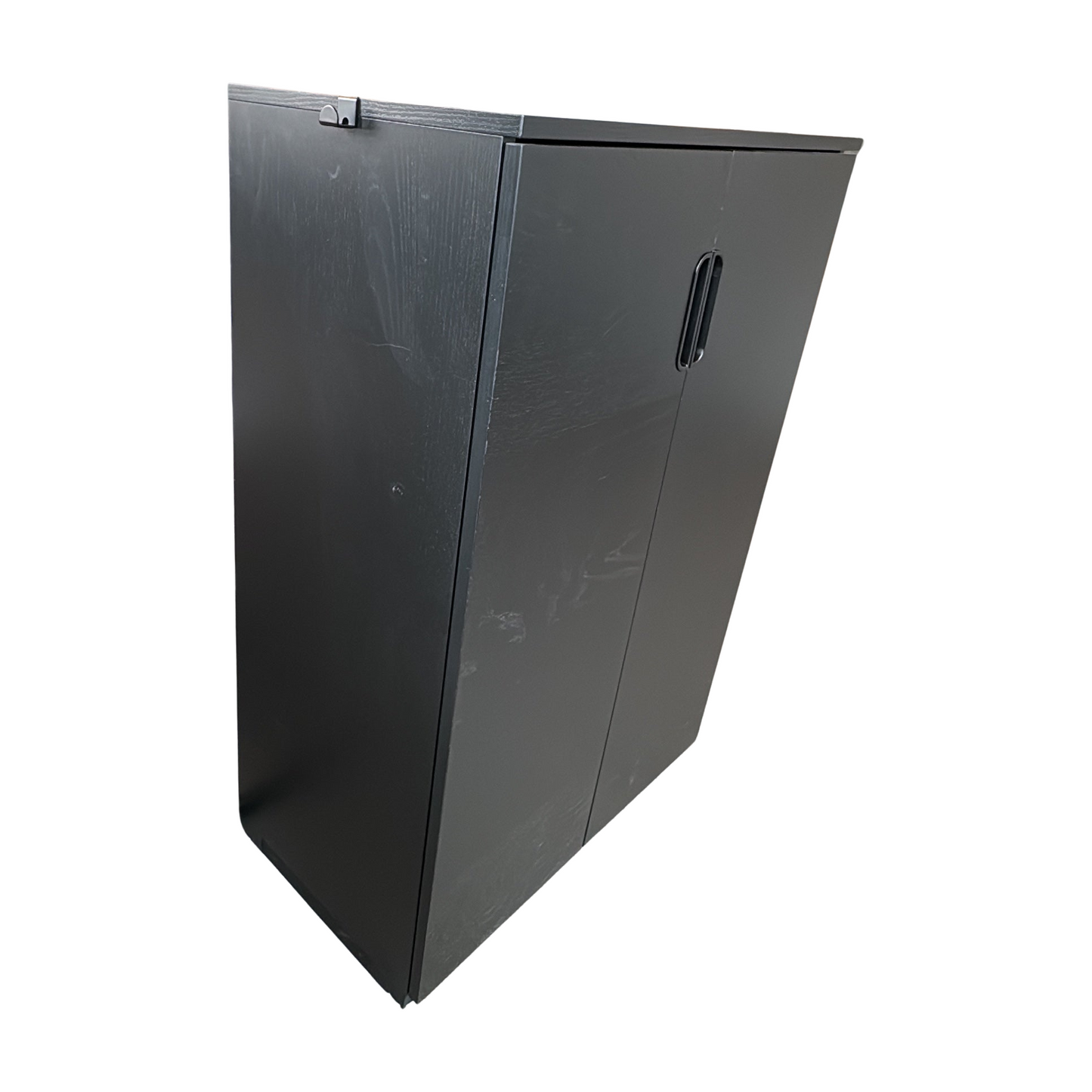 (80x45x120) Slagdørskap i svart