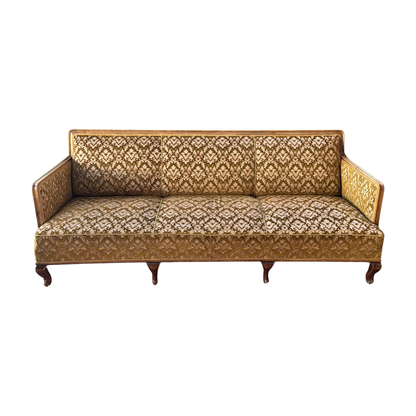 Retro sofa i jacquard-trekk