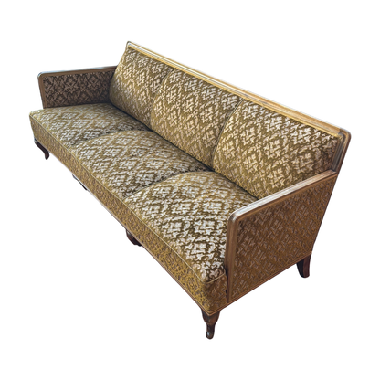 Retro sofa i jacquard-trekk