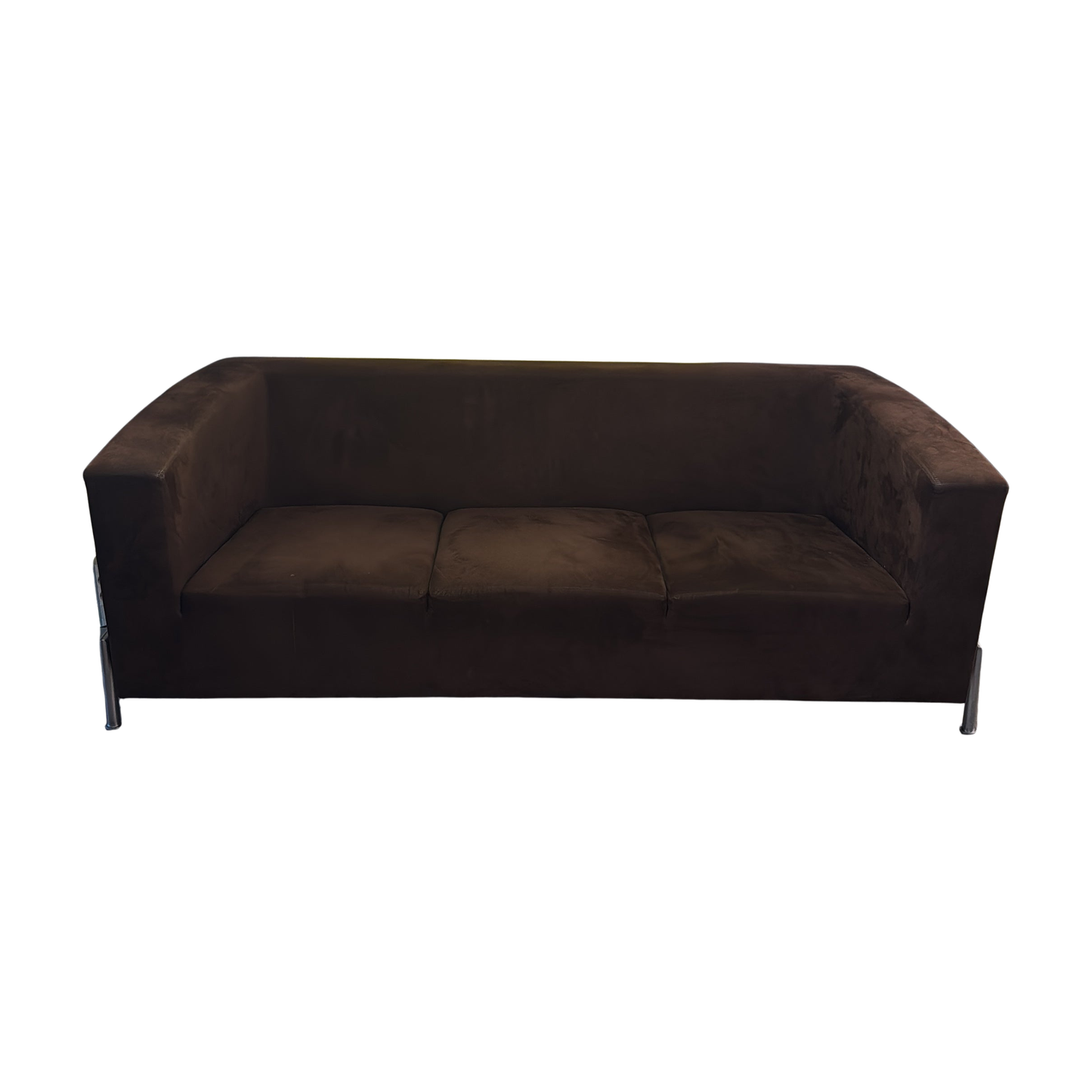 Sofa i brun, kromben