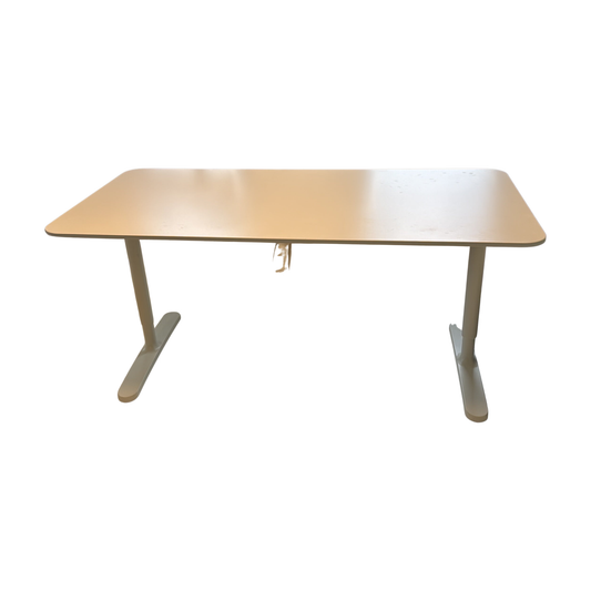 (160x80) IKEA Bekant skrivebord i hvit