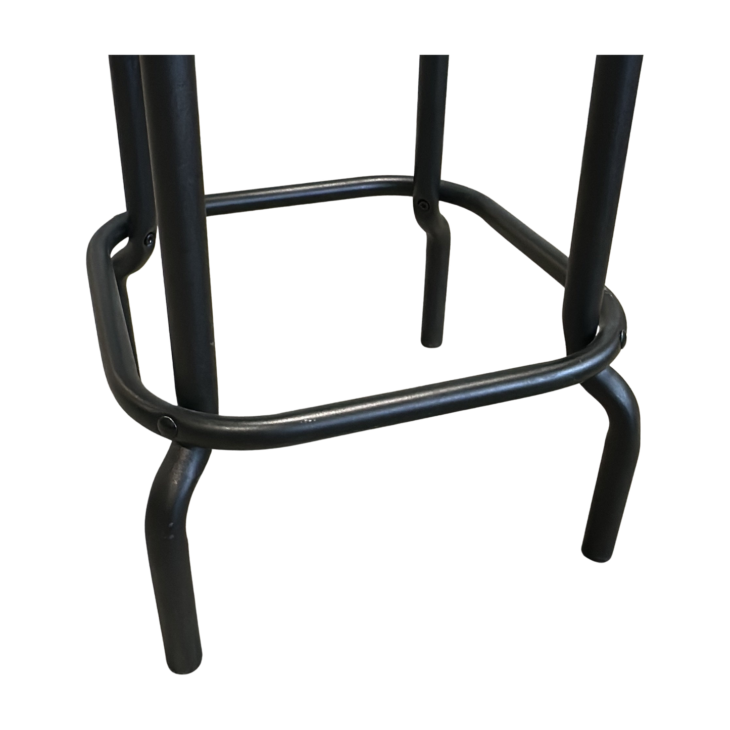 RÅSKOG barkrakk fra IKEA i svart, sete i metall