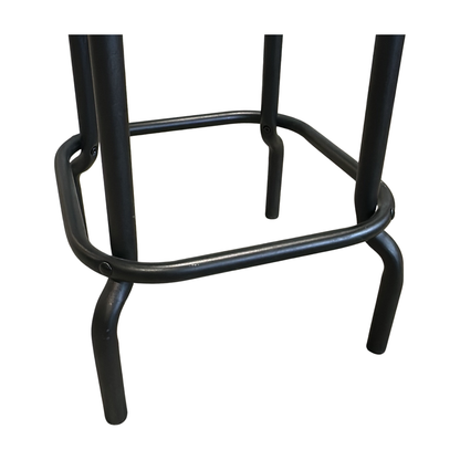 RÅSKOG barkrakk fra IKEA i svart, sete i metall