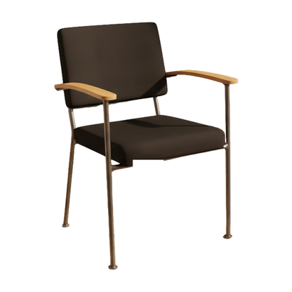 Loungestol i svart, tre armlener