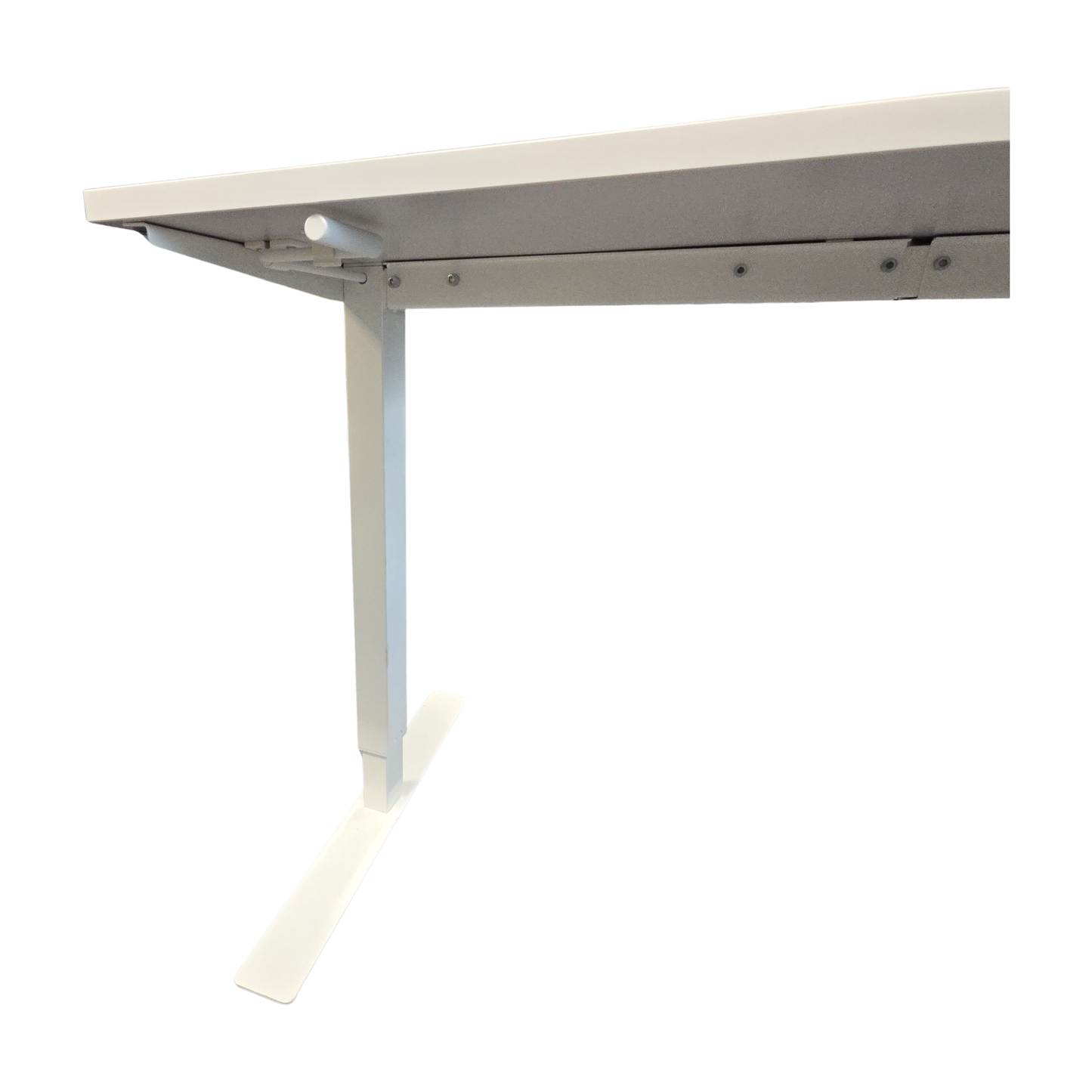 (120x70) IKEA Skarstad manuell hev/senk-bord i hvit, elektrisk