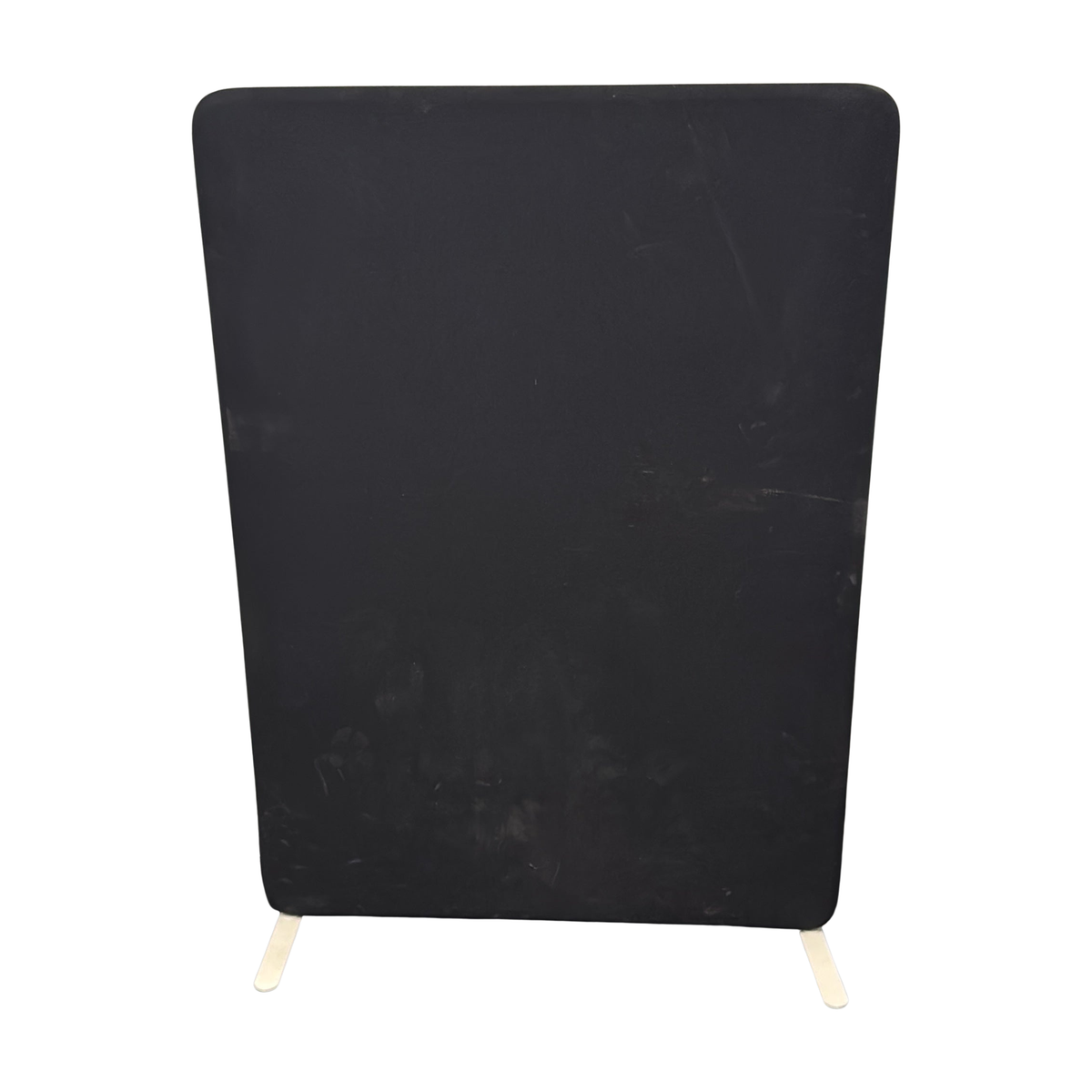 (100x138) Abstracta gulvskjerm i svart, stoffbetrukket