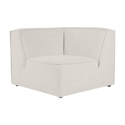Isa Modul hjørne natur 2-seter sofa fra Kid, slitesterkt tekstil