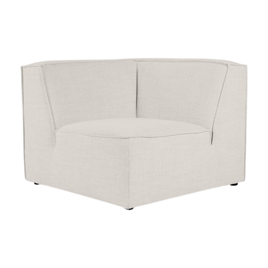 Isa Modul hjørne natur 2-seter sofa fra Kid, slitesterkt tekstil