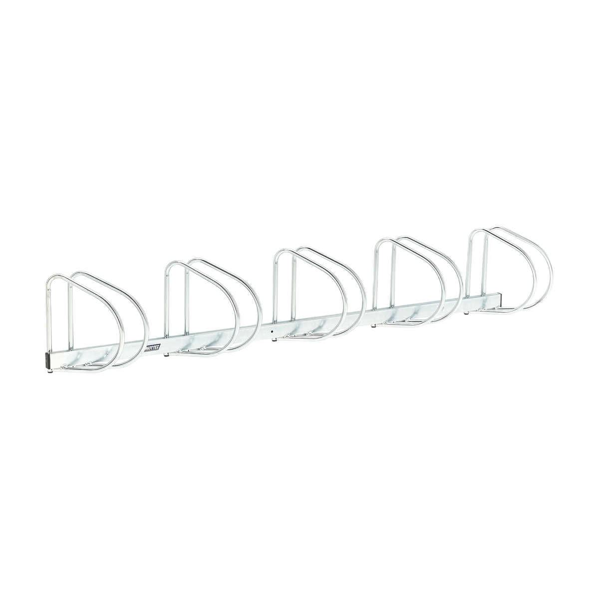 Sykkelstativ BERNARD, 5 plasser, 45° vinkel, B2000 D295 H320 mm fra AJ Produkter