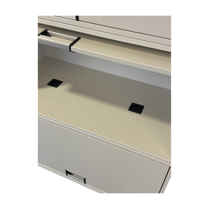 (80x40x110) Steelcase FlexBox modulskap i hvit, 2 skuffer