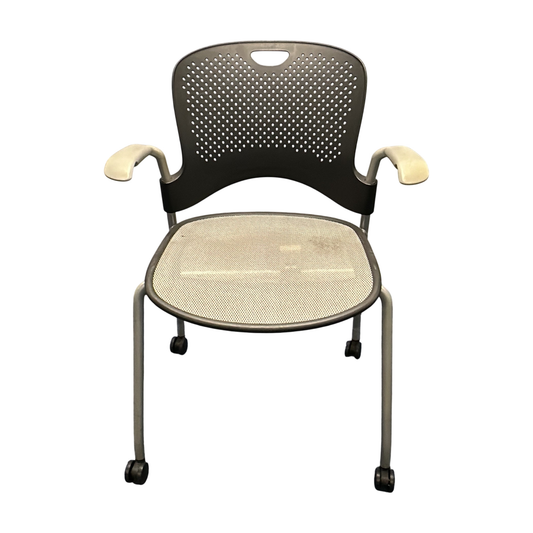 Caper stablestol fra Herman Miller i grå, hjul