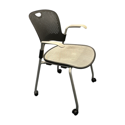 Caper stablestol fra Herman Miller i grå, hjul