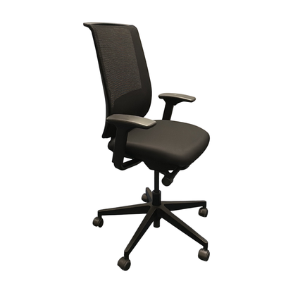 Think kontorstol fra Steelcase i svart, nettrygg