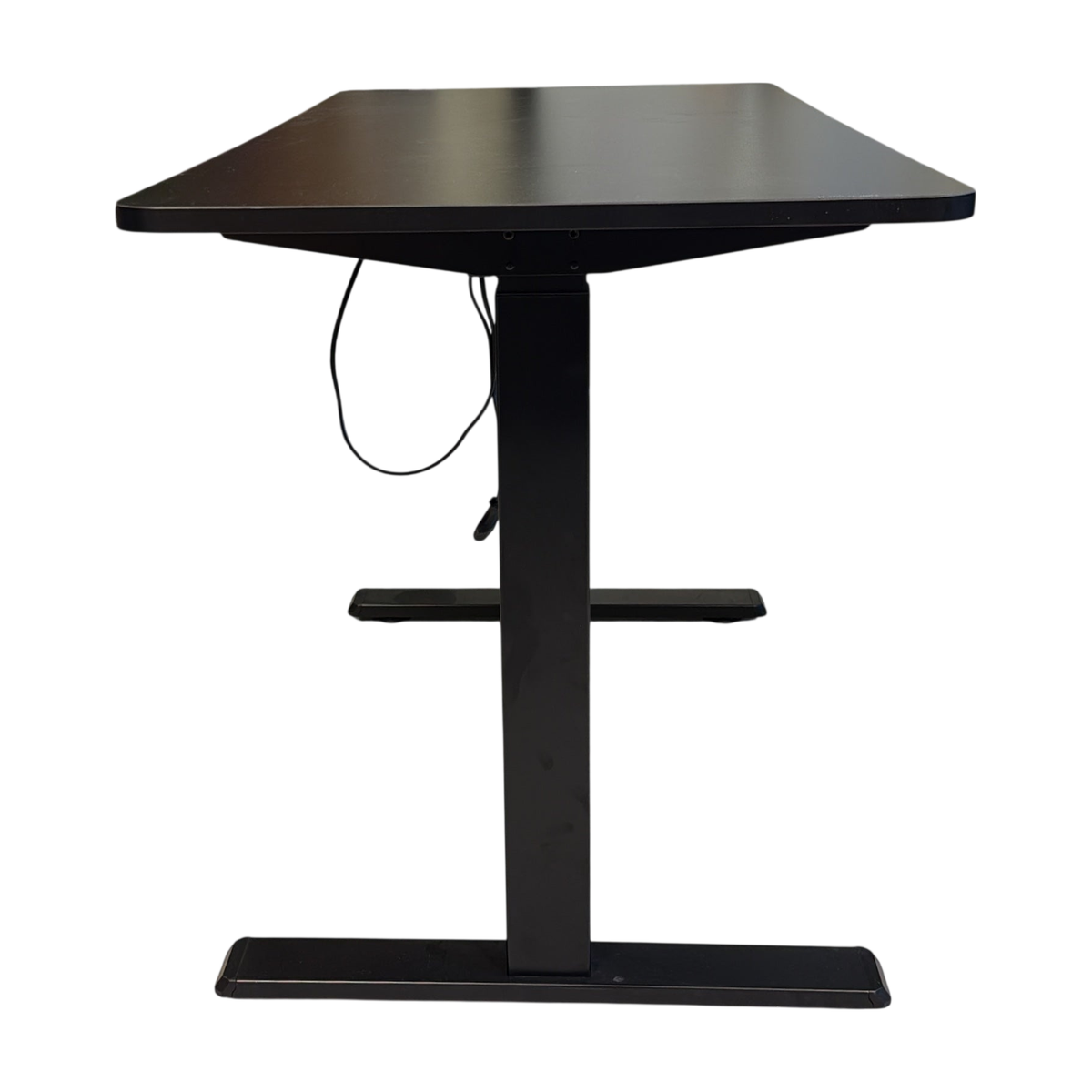 (120x60) Iglo skrivebord i svart, digitalt betjeningspanel med
