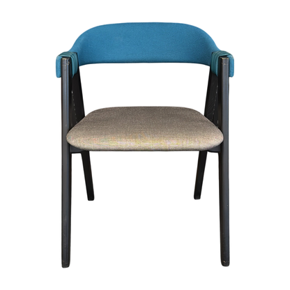 Konferansestol fra Moroso i grå, tofarget stoff