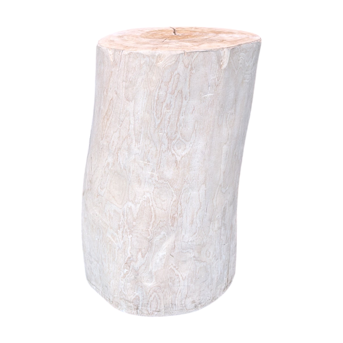 (Ø30) sidebord i lyst tre, trestamme