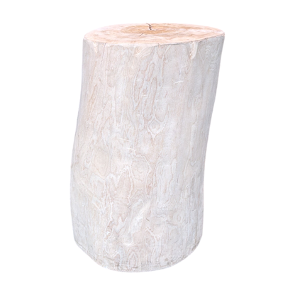(Ø30) sidebord i lyst tre, trestamme