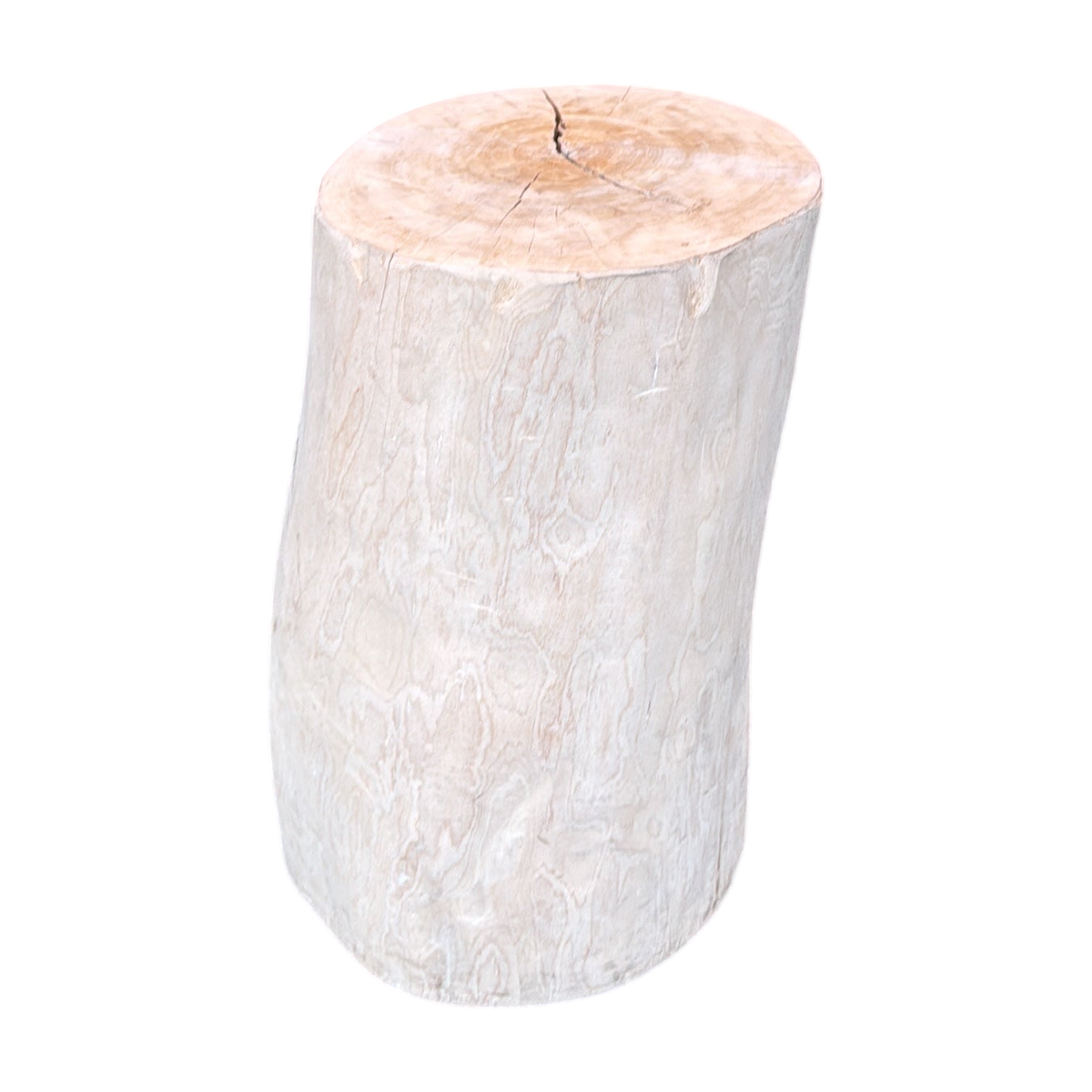 (Ø30) sidebord i lyst tre, trestamme