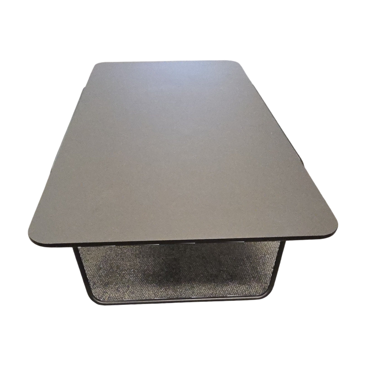 (120x64) sofabord i svart, metallramme