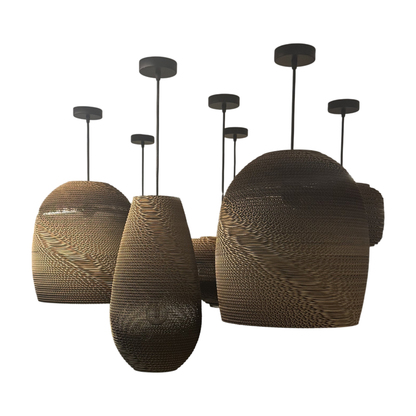Scraplight Drop 18 pendel fra Graypants i brun (7 skjermer)