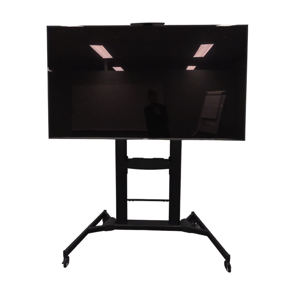 Samsung UE75H6475SUXXE tV, med mobilt stativ på hjul