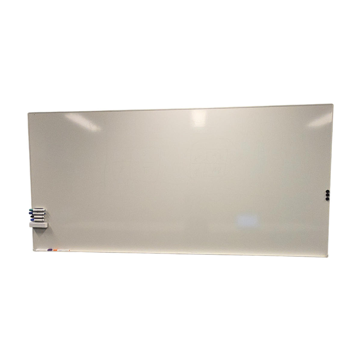 (250x120) Whiteboard i hvit, med tusjholder