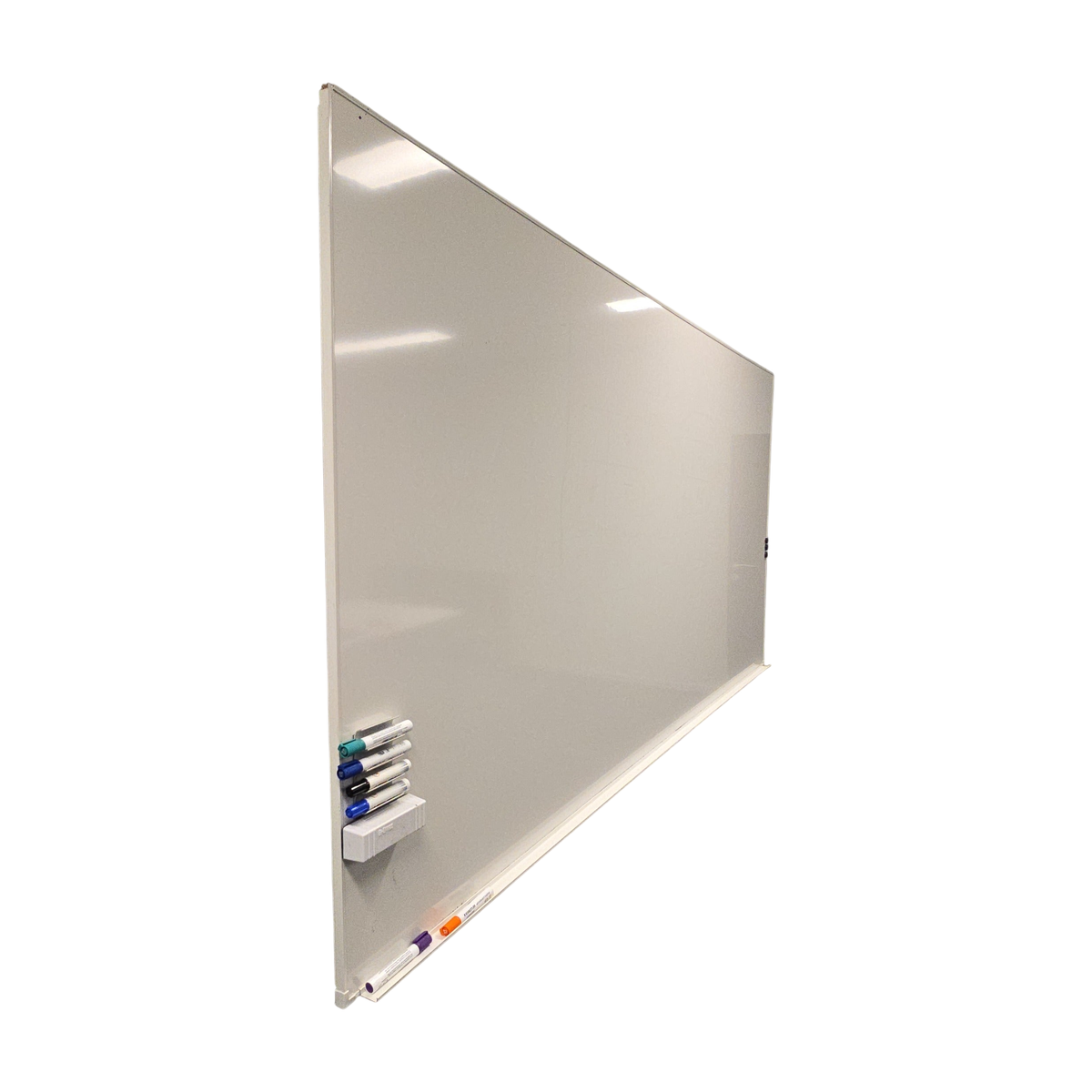 (250x120) Whiteboard i hvit, med tusjholder