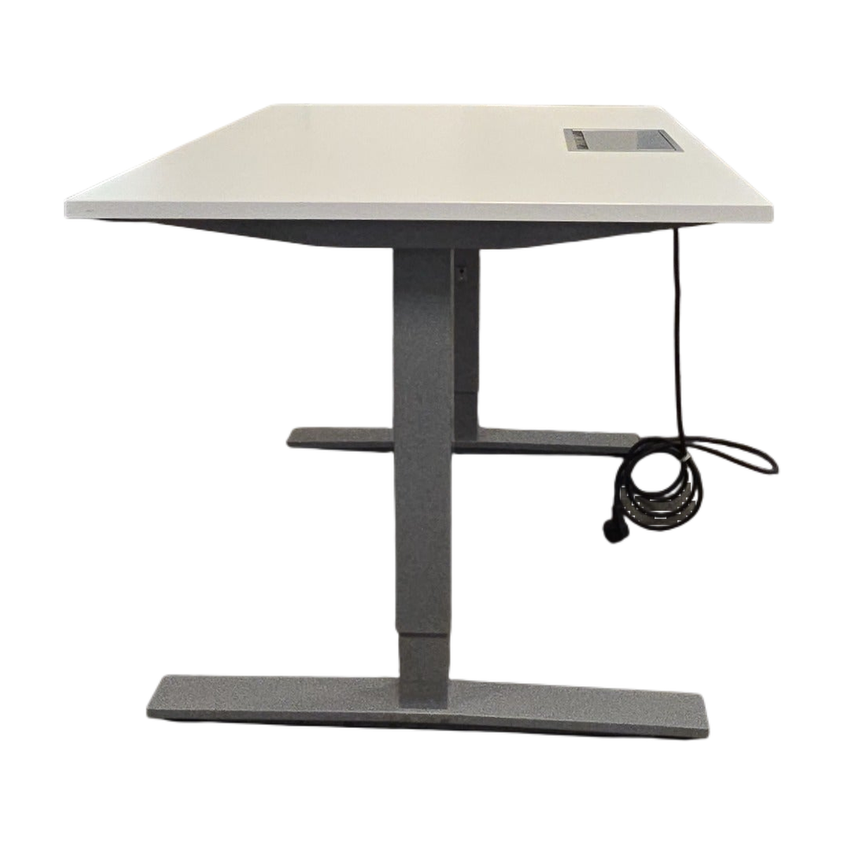 (120x80) Kinnarps Oberon hev/senk-bord i hvit, elektrisk