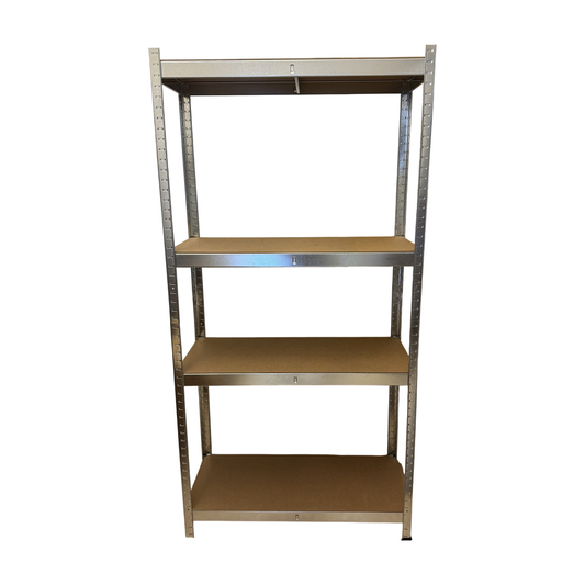 (90x40x180) skap i sølv, 4 hylleplan