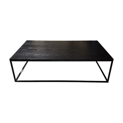 (160x80) ARTWOOD Carlisle sofabord i svart, metallramme