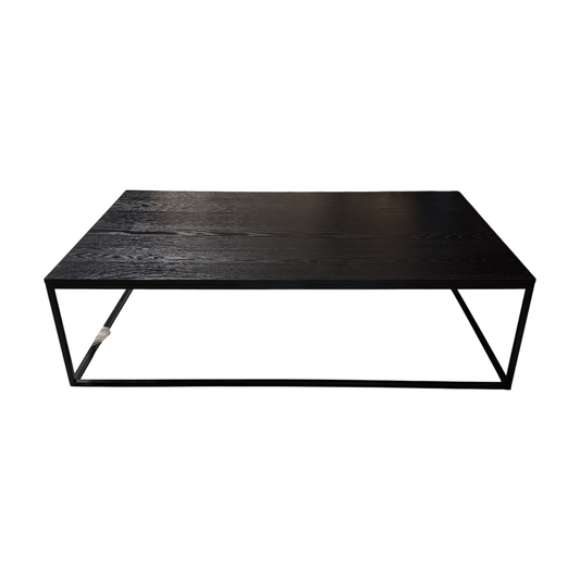(160x80) ARTWOOD Carlisle sofabord i svart, metallramme