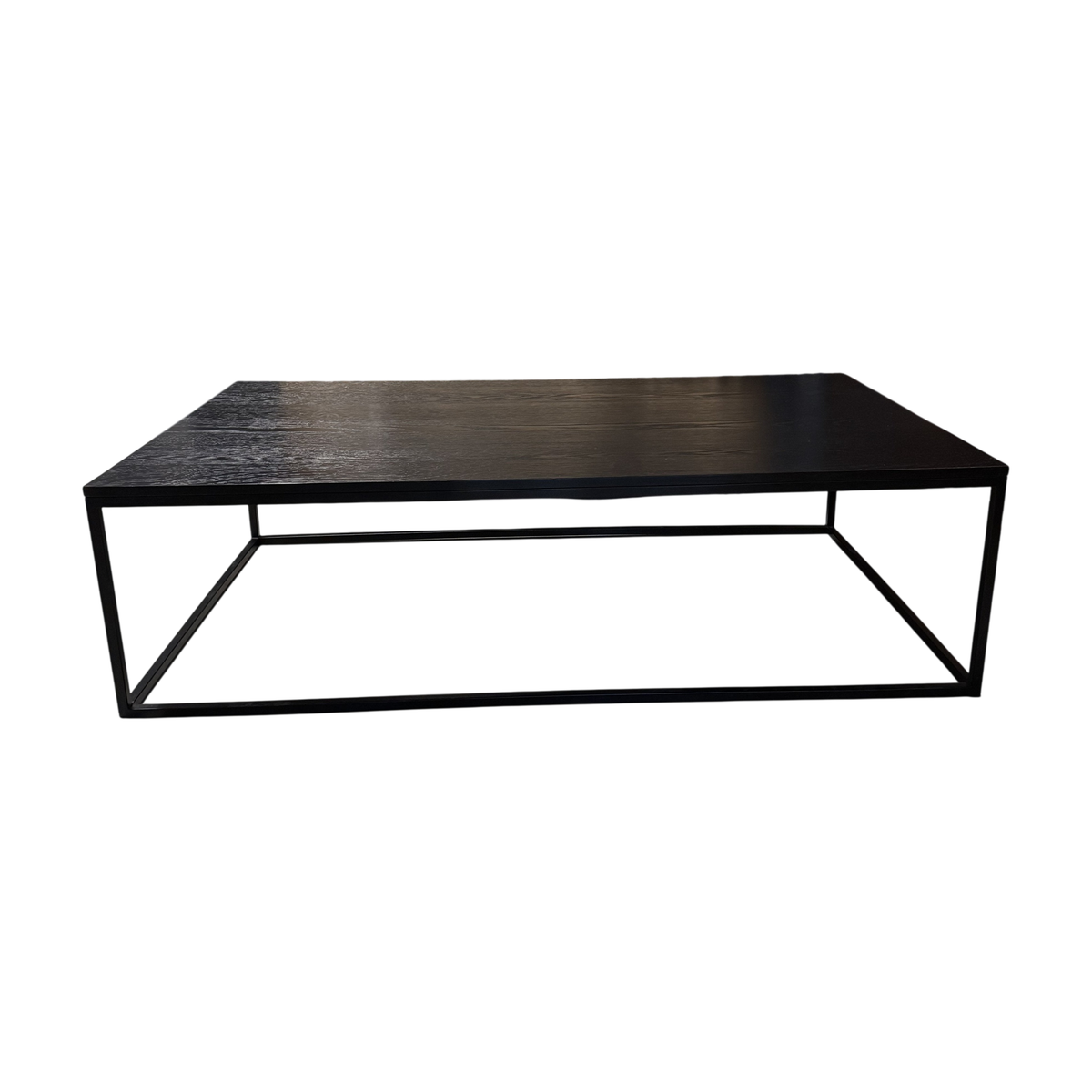 (160x80) ARTWOOD Carlisle sofabord i svart, metallramme