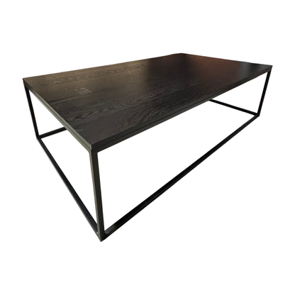 (160x80) ARTWOOD Carlisle sofabord i svart, metallramme