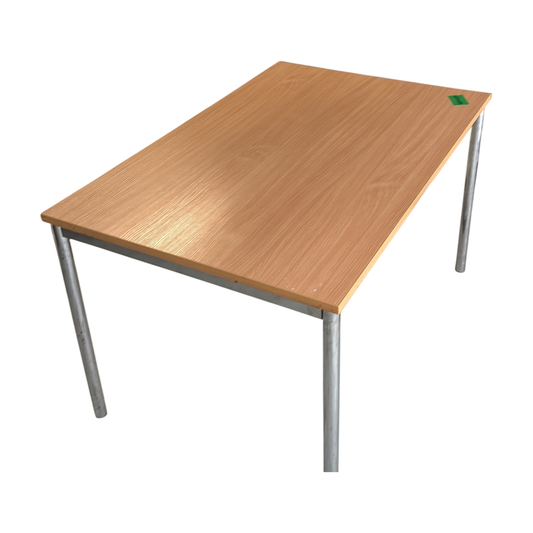 (180x80) spisebord i lyst tre, kromben