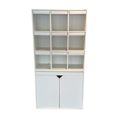 (92x40x184) primaoffice slagdørskap i hvit