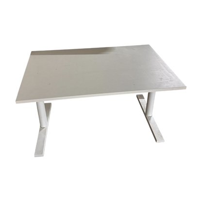 (120x80) Linak el hev/senk skrivebord i hvit