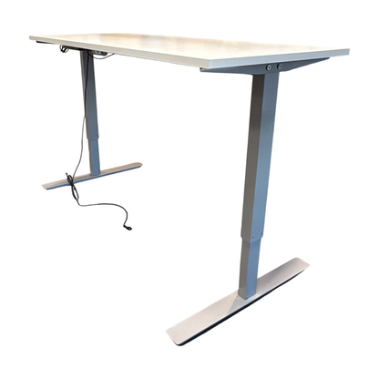 (160x62) el hev/senk skrivebord i hvit