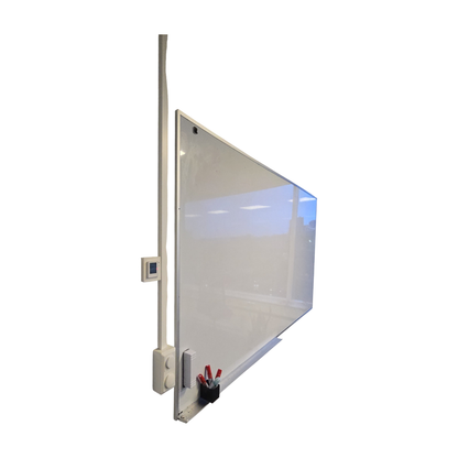 (240x120) Whiteboard i hvit, med pennehylle