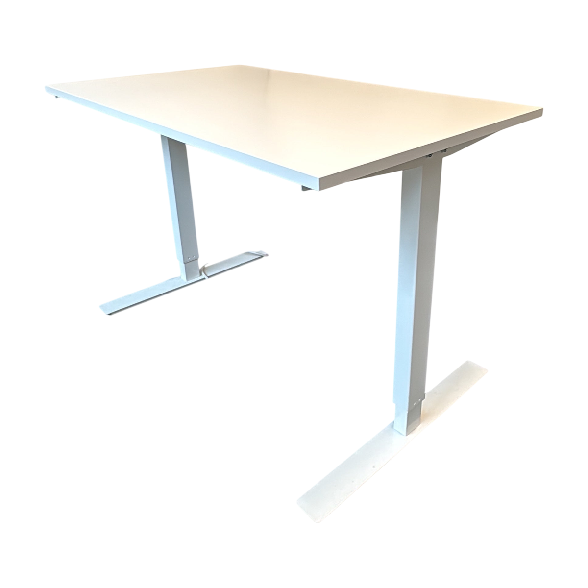 (120x70) IKEA Skarstad hev/senk skrivebord i hvit, manuell