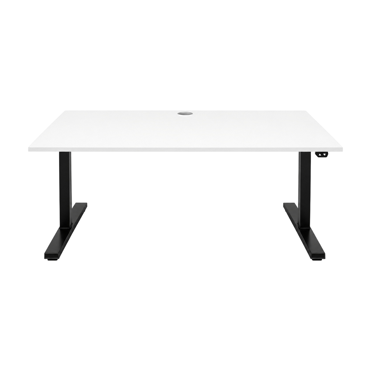 (160x80) Linak el hev/senk i hvit, svart understell