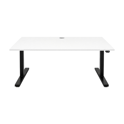 (160x80) Linak el hev/senk i hvit, svart understell