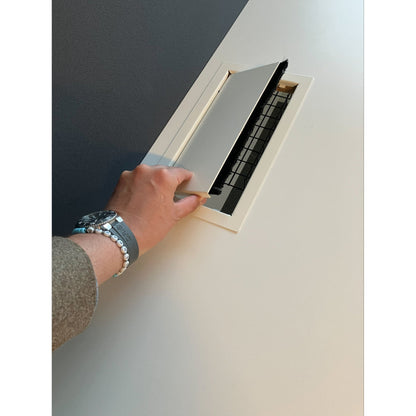 Komplett kontormodul med absorbent, skillevegg i frostet plexi