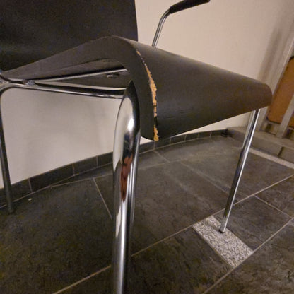 Konferansestol fra Zeta furniture i svart