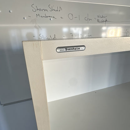 (80x40x166) Svenheim skap i hvit