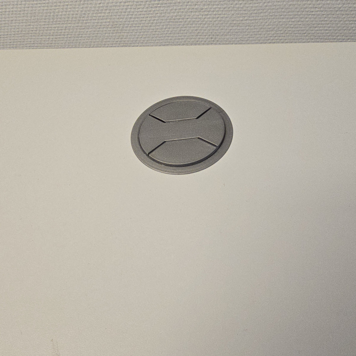 (180x90) IDT skrivebord i hvit, skinnbrett