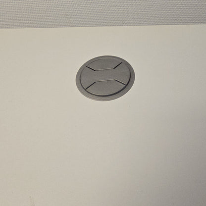(180x90) IDT skrivebord i hvit, skinnbrett